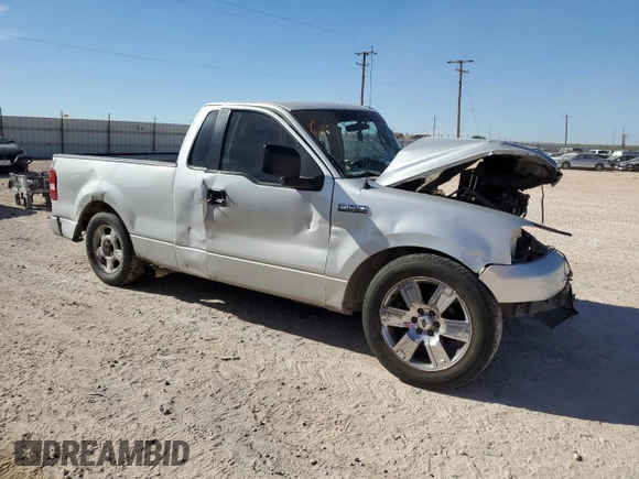 2007 Ford F-150 XL with VIN 1FTRF12227NA80070, listed as a Copart auction lot 51455095 with Not provided miles and Salvage title. Bid and sale history available at DreamBid. Image 4.