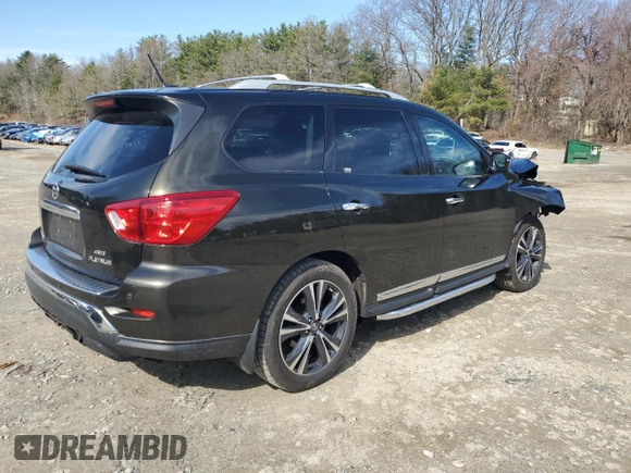 2017 Nissan Pathfinder SL with VIN 5N1DR2MM2HC663057, listed as a Copart auction lot 52504485 with 109,673 mi miles and Salvage Title. Bid and sale history available at DreamBid. Image 3.