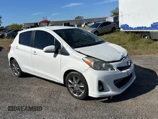 2012 Toyota Yaris L with VIN JTDKTUD36CD523080, listed as a Copart auction lot 83858744 with 134,041 mi miles and Clean Title. Bid and sale history available at carsss.com. Image 1.