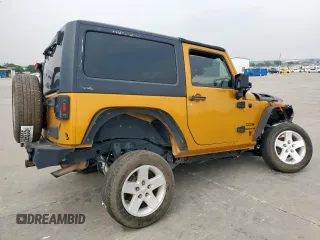 2014 Jeep Wrangler Sport z VIN 1C4AJWAG7EL181121, wystawiony jako Copart lot #42599235 z przebiegiem 130 721 mil mil oraz Szkoda całkowita • Salvage title. Historia ofert i sprzedaży dostępna na DreamBid. Obrazek 3.