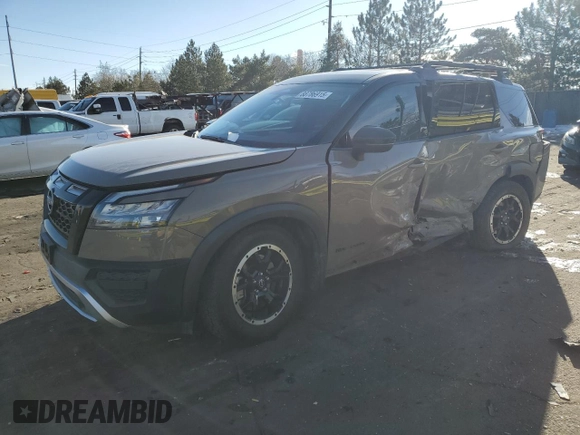 2023 Nissan Pathfinder Rock Creek with VIN 5N1DR3BD5PC233451, listed as a Copart auction lot 88786915 with 48,868 mi miles and Salvage title. Bid and sale history available at DreamBid. Image 1.