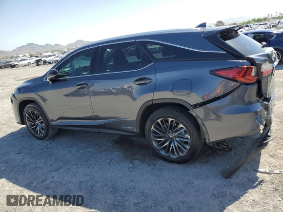 2022 Lexus RX with VIN JTJHGKFAXN2022736, listed as a Copart auction lot 53705284 with 24,642 mi miles and Salvage Title. Bid and sale history available at carsss.com. Image 2.