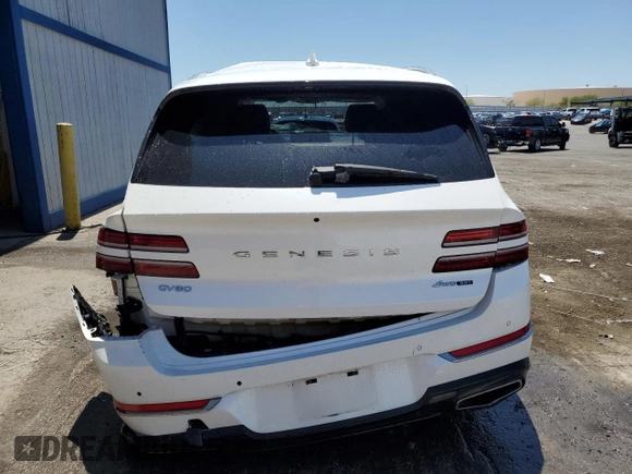2024 Genesis GV80 z VIN KMUHCESC8RU195038, wystawiony jako Copart lot #59705805 z przebiegiem 25 454 mil mil oraz Szkoda całkowita • Salvage title. Historia ofert i sprzedaży dostępna na DreamBid. Obrazek 6.