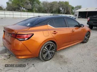 2020 Nissan Sentra SR with VIN 3N1AB8DV7LY217142, listed as a Copart auction lot 50241005 with 105,559 mi miles and Salvage Title. Bid and sale history available at DreamBid. Image 3.