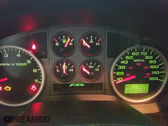 2004 Ford F-150 XLT with VIN 1FTPX14574NB58172, listed as a Copart auction lot 60888445 with 105,439 mi miles and Salvage title. Bid and sale history available at DreamBid. Image 9.