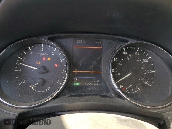 2019 Nissan Rogue SV with VIN 5N1AT2MT6KC703918, listed as a Copart auction lot 46546615 with 165,632 mi miles and Salvage Title. Bid and sale history available at carsss.com. Image 9.
