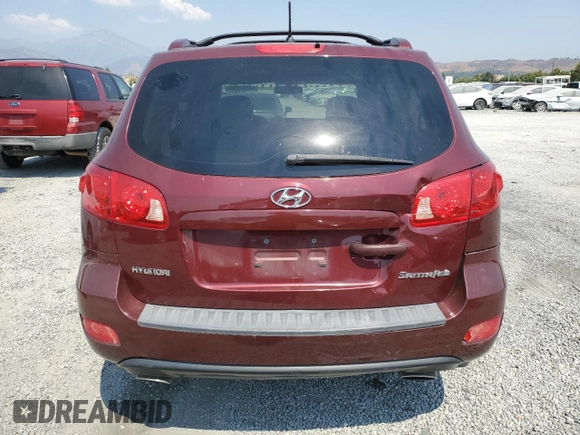 2007 Hyundai Santa Fe SE with VIN 5NMSH13E97H022541, listed as a Copart auction lot 64692595 with 172,748 mi miles and Salvage title. Bid and sale history available at DreamBid. Image 6.