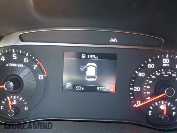 2021 Kia Soul GT-Line with VIN KNDJ63AU6M7764275, listed as a Copart auction lot 63784354 with 37,027 mi miles and Salvage Title. Bid and sale history available at DreamBid. Image 9.