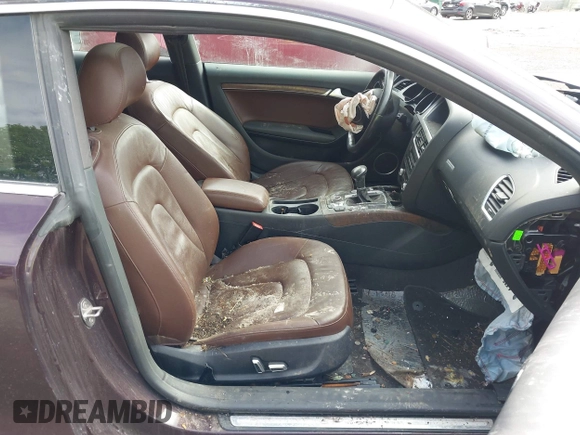 2014 Audi A5 Premium Plus with VIN WAULFAFR0EA027947, listed as a IAAI auction lot 42268709 with 195,060 mi miles and . Bid and sale history available at DreamBid. Image 5.