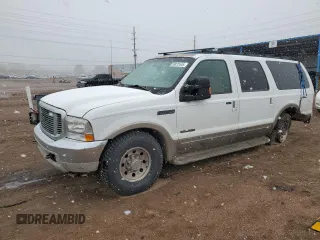 2001 Ford Excursion Limited z VIN 1FMNU42F01ED72943, wystawiony jako Copart lot #53872445 z przebiegiem 195 219 mil mil oraz Szkoda całkowita • Salvage title. Historia ofert i sprzedaży dostępna na DreamBid. Obrazek 1.
