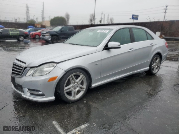 2012 Mercedes-Benz E-Class E 350 Luxury with VIN WDDHF5KB6CA634785, listed as a Copart auction lot 48057615 with 80,348 mi miles and Salvage Title. Bid and sale history available at carsss.com. Image 1.