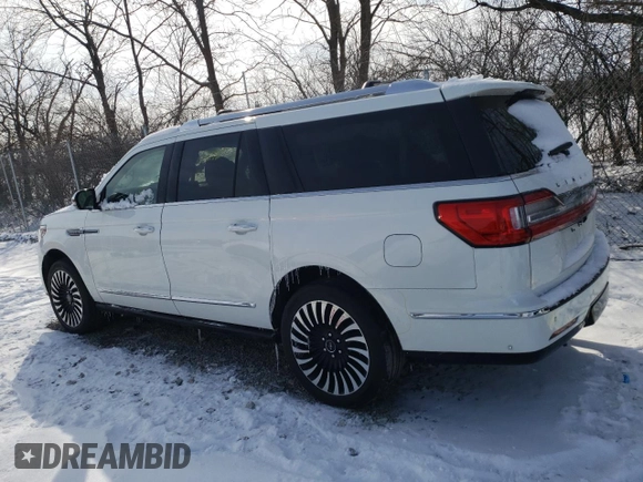 2021 Lincoln Navigator Black Label z VIN 5LMJJ3TTXMEL00316, wystawiony jako Copart lot #44690355 z przebiegiem 20 296 mil mil oraz Szkoda całkowita • Salvage title. Historia ofert i sprzedaży dostępna na DreamBid. Obrazek 2.
