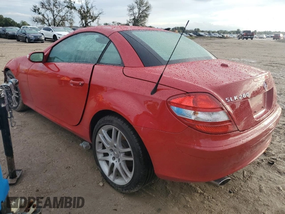2007 Mercedes-Benz SLK-Class 3.0L with VIN WDBWK54F87F146734, listed as a Copart auction lot 73924854 with 0 mi miles and Non Repairable. Bid and sale history available at carsss.com. Image 2.