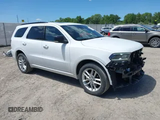 2024 Dodge Durango GT Plus z VIN 1C4RDJDG6RC192187, wystawiony jako IAAI lot #42383528 z przebiegiem 40 561 mil mil oraz . Historia ofert i sprzedaży dostępna na DreamBid. Obrazek 1.