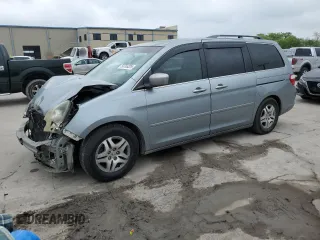 2006 Honda Odyssey EX-L with VIN 5FNRL38756B103040, listed as a Copart auction lot 50765225 with 196,307 mi miles and Salvage title. Bid and sale history available at DreamBid. Image 1.