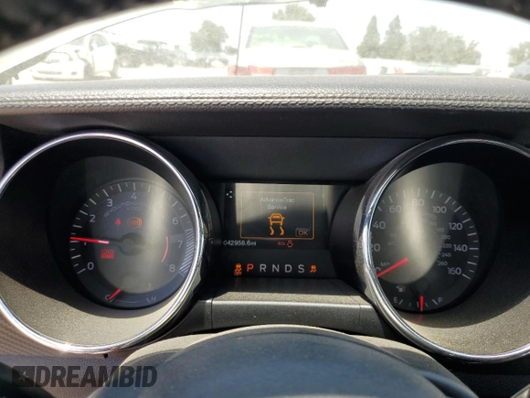 2015 Ford Mustang V6 with VIN 1FATP8EM9F5326609, listed as a Copart auction lot 59942165 with 42,958 mi miles and Salvage title. Bid and sale history available at DreamBid. Image 9.