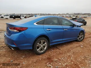 2019 Hyundai Sonata Sport with VIN 5NPE34AF9KH750588, listed as a Copart auction lot 44385125 with 0 mi miles and Salvage Title. Bid and sale history available at carsss.com. Image 3.