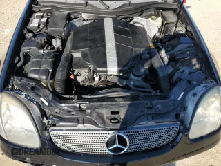 2001 Mercedes-Benz SLK-Class with VIN WDBKK65F51F217396, listed as a Copart auction lot 74339214 with 56,281 mi miles and Salvage Title. Bid and sale history available at carsss.com. Image 11.