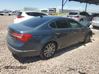 2014 Kia Cadenza Premium with VIN KNALN4D74E5150701, listed as a Copart auction lot 67548594 with 136,613 mi miles and Salvage Title. Bid and sale history available at carsss.com. Image 3.