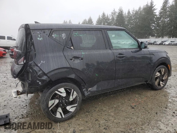 2023 Kia Soul GT-Line with VIN KNDJ53AU7P7841677, listed as a Copart auction lot 49253005 with 24,769 mi miles and Salvage Title. Bid and sale history available at carsss.com. Image 3.