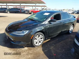 2015 Chrysler 200 Limited with VIN 1C3CCCAB5FN689779, listed as a IAAI auction lot 42103563 with 106,845 mi miles and . Bid and sale history available at DreamBid. Image 2.