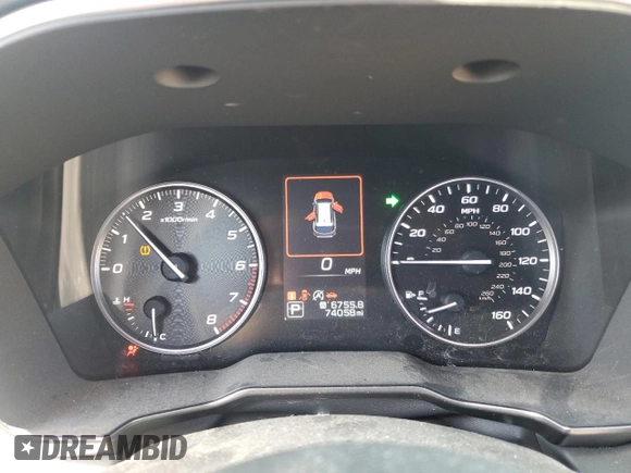 2020 Subaru Outback with VIN 4S4BTGHD2L3264366, listed as a Copart auction lot 56015125 with 74,058 mi miles and Salvage title. Bid and sale history available at DreamBid. Image 9.