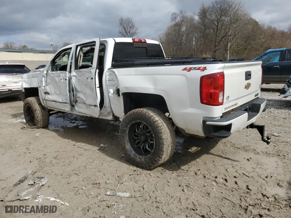 2018 Chevrolet Silverado 1500 High Country with VIN 3GCUKTEC8JG499739, listed as a Copart auction lot 47960755 with 106,381 mi miles and Salvage Title. Bid and sale history available at carsss.com. Image 2.