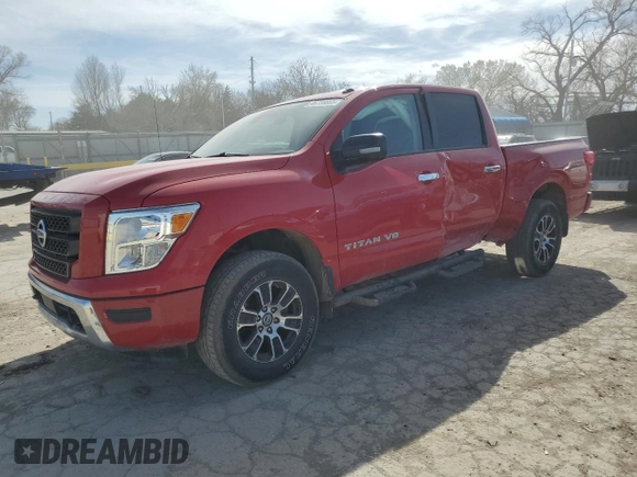 2020 Nissan Titan S with VIN 1N6AA1EC0LN508421, listed as a Copart auction lot 46728665 with 46,858 mi miles and Salvage title. Bid and sale history available at DreamBid. Image 1.