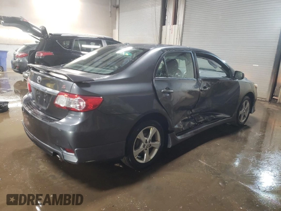 2012 Toyota Corolla L with VIN 2T1BU4EE8CC756338, listed as a Copart auction lot 46357755 with 156,496 mi miles and Salvage Title. Bid and sale history available at carsss.com. Image 3.