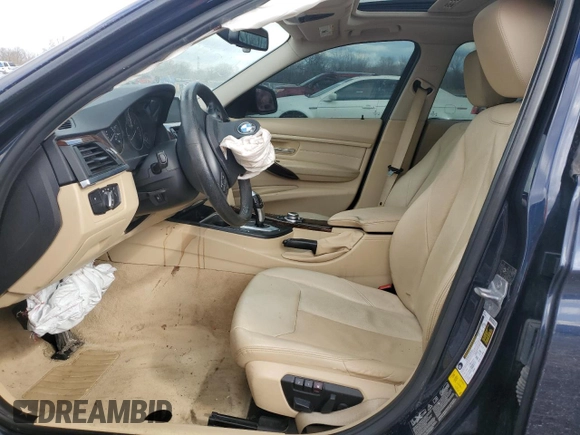 2013 BMW 3 Series 328i xDrive with VIN WBA3B5G58DNS00720, listed as a Copart auction lot 46904615 with 0 mi miles and Salvage Title. Bid and sale history available at carsss.com. Image 7.