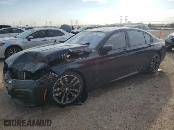 2020 BMW 7 Series with VIN WBA7U6C05LBM63050, listed as a Copart auction lot 71823944 with Not provided miles and Salvage title. Bid and sale history available at DreamBid. Image 1.