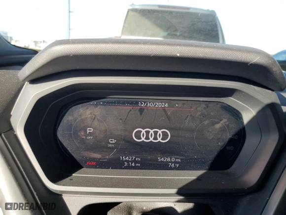 2024 Audi Q4 e-tron Prestige with VIN WA1M2BFZ1RP014453, listed as a Copart auction lot 86993324 with 15,427 mi miles and Salvage Title. Bid and sale history available at carsss.com. Image 9.