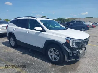 2023 GMC Terrain SLE z VIN 3GKALTEG4PL231505, wystawiony jako IAAI lot #42229878 z przebiegiem 52 975 mil mil oraz . Historia ofert i sprzedaży dostępna na DreamBid. Obrazek 1.