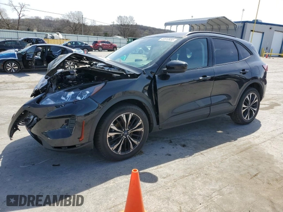 2022 Ford Escape SE with VIN 1FMCU9G61NUB19767, listed as a Copart auction lot 49910955 with 61,876 mi miles and Salvage Title. Bid and sale history available at carsss.com. Image 1.