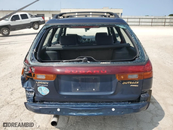 1999 Subaru Legacy Wagon Outback with VIN 4S3BG6850X7657891, listed as a Copart auction lot 68653764 with 107,861 mi miles and Salvage Title. Bid and sale history available at carsss.com. Image 6.