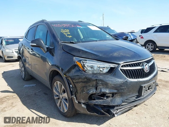 2019 Buick Encore Preferred with VIN KL4CJASB4KB776597, listed as a IAAI auction lot 41578562 with 37,295 mi miles. Bid and sale history available at carsss.com. Image 1.