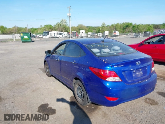 2012 Hyundai Accent GLS with VIN KMHCT4AE5CU207207, listed as a IAAI auction lot 42153757 with 163,278 mi miles. Bid and sale history available at carsss.com. Image 3.