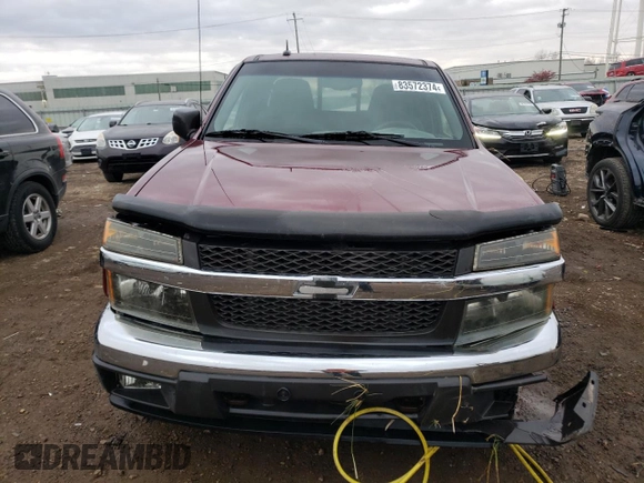 2008 Chevrolet Colorado 1LT with VIN 1GCDS19E488100714, listed as a Copart auction lot 83572374 with 127,969 mi miles and Salvage Title. Bid and sale history available at DreamBid. Image 5.