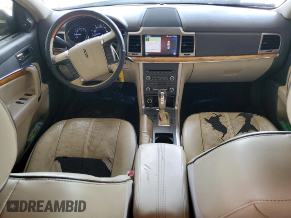 2012 Lincoln MKZ with VIN 3LNHL2GC6CR802526, listed as a Copart auction lot 60299365 with 181,247 mi miles and Salvage title. Bid and sale history available at DreamBid. Image 8.