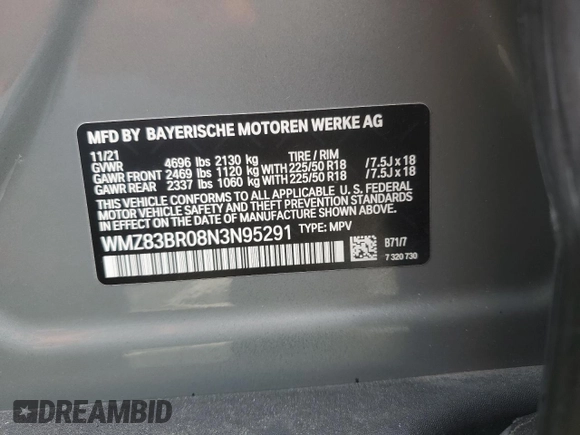 2022 MINI Countryman Cooper S z VIN WMZ83BR08N3N95291, wystawiony jako Copart lot #50149095 z przebiegiem 28 048 mil mil oraz Szkoda całkowita • Salvage title. Historia ofert i sprzedaży dostępna na DreamBid. Obrazek 12.