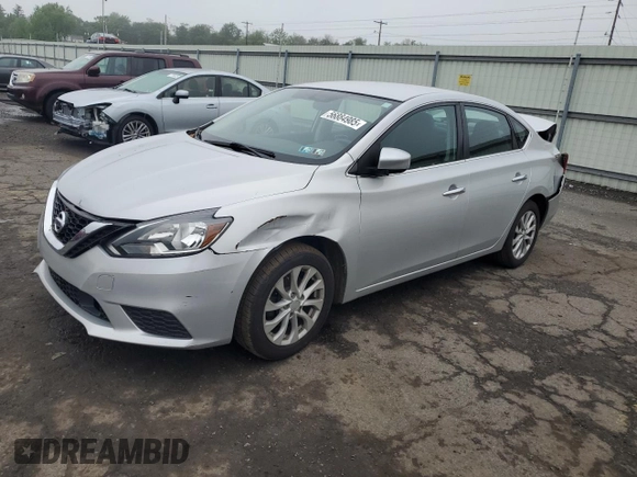 2018 Nissan Sentra SV z VIN 3N1AB7AP9JL661911, wystawiony jako Copart lot #56884985 z przebiegiem 43 129 mil mil oraz Szkoda całkowita • Salvage title. Historia ofert i sprzedaży dostępna na DreamBid. Obrazek 1.