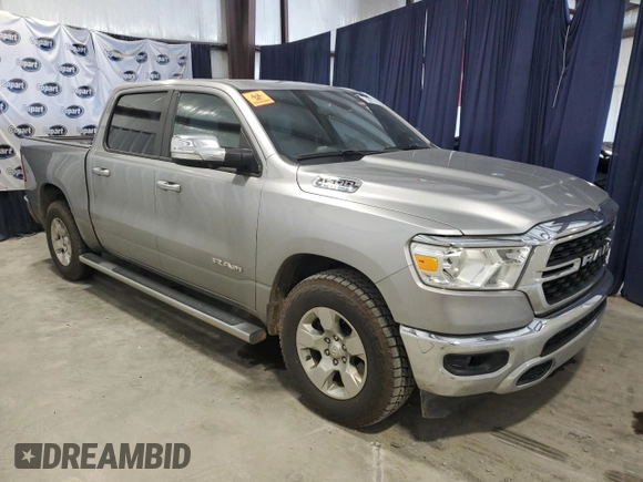 2022 Ram 1500 Big Horn with VIN 1C6RREFG4NN325881, listed as a Copart auction lot 60715695 with 93,313 mi miles and Clean title. Bid and sale history available at DreamBid. Image 4.