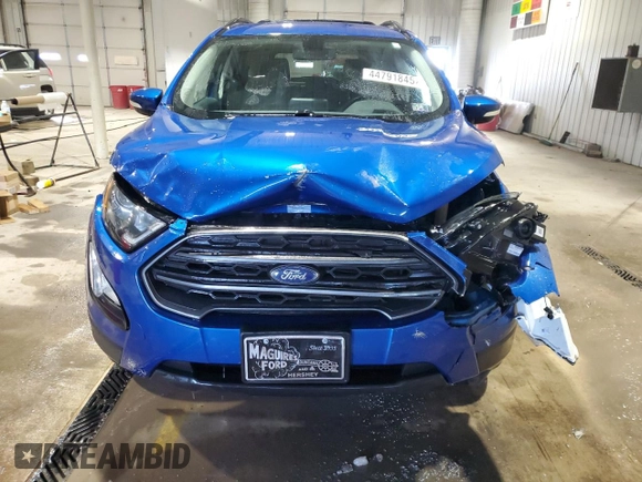 2018 Ford EcoSport SES z VIN MAJ6P1CL6JC189860, wystawiony jako Copart lot #44791845 z przebiegiem 92 069 mil mil oraz Szkoda całkowita • Salvage title. Historia ofert i sprzedaży dostępna na DreamBid. Obrazek 5.
