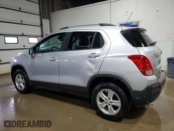 2015 Chevrolet Trax LT with VIN 3GNCJRSB1FL168214, listed as a Copart auction lot 54868005 with 123,467 mi miles and Clean Title. Bid and sale history available at carsss.com. Image 2.
