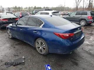 2018 Infiniti Q50 3.0t LUXE with VIN JN1EV7AR9JM430622, listed as a IAAI auction lot 41950920 with 88,588 mi miles. Bid and sale history available at carsss.com. Image 3.