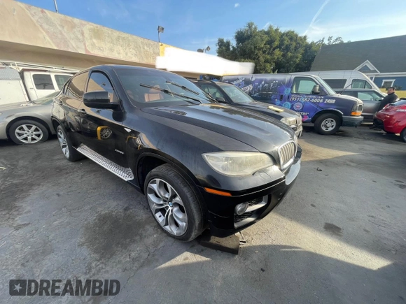 2013 BMW X6 xDrive50i with VIN 5UXFG8C53DL591326, listed as a Copart auction lot 41344275 with 100,041 mi miles and Salvage Title. Bid and sale history available at carsss.com. Image 1.