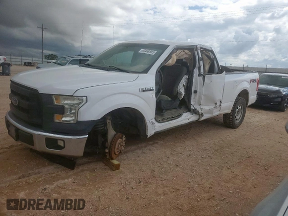 2017 Ford F-150 XL with VIN 1FTFX1EFXHKC75996, listed as a Copart auction lot 63468885 with 83,057 mi miles and Salvage title. Bid and sale history available at DreamBid. Image 1.