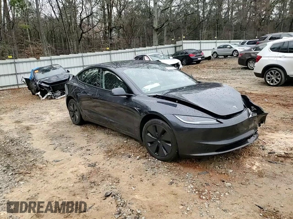 2024 Tesla Model 3 with VIN 5YJ3E1EA8RF755854, listed as a Copart auction lot 45986995 with 7,374 mi miles and Salvage Title. Bid and sale history available at DreamBid. Image 11.