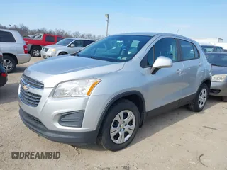 2016 Chevrolet Trax LS with VIN KL7CJKSB5GB505466, listed as a IAAI auction lot 41731831 with 161,660 mi miles. Bid and sale history available at carsss.com. Image 2.