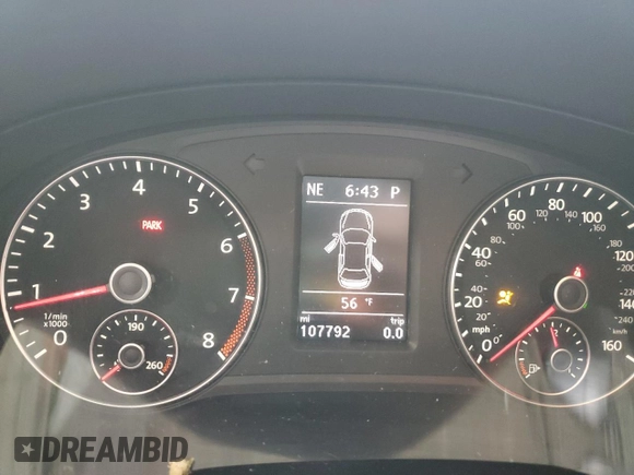 2013 Volkswagen Passat SE w/Sunroof with VIN 1VWBP7A31DC057251, listed as a Copart auction lot 51686445 with 107,792 mi miles and Salvage Title. Bid and sale history available at carsss.com. Image 9.